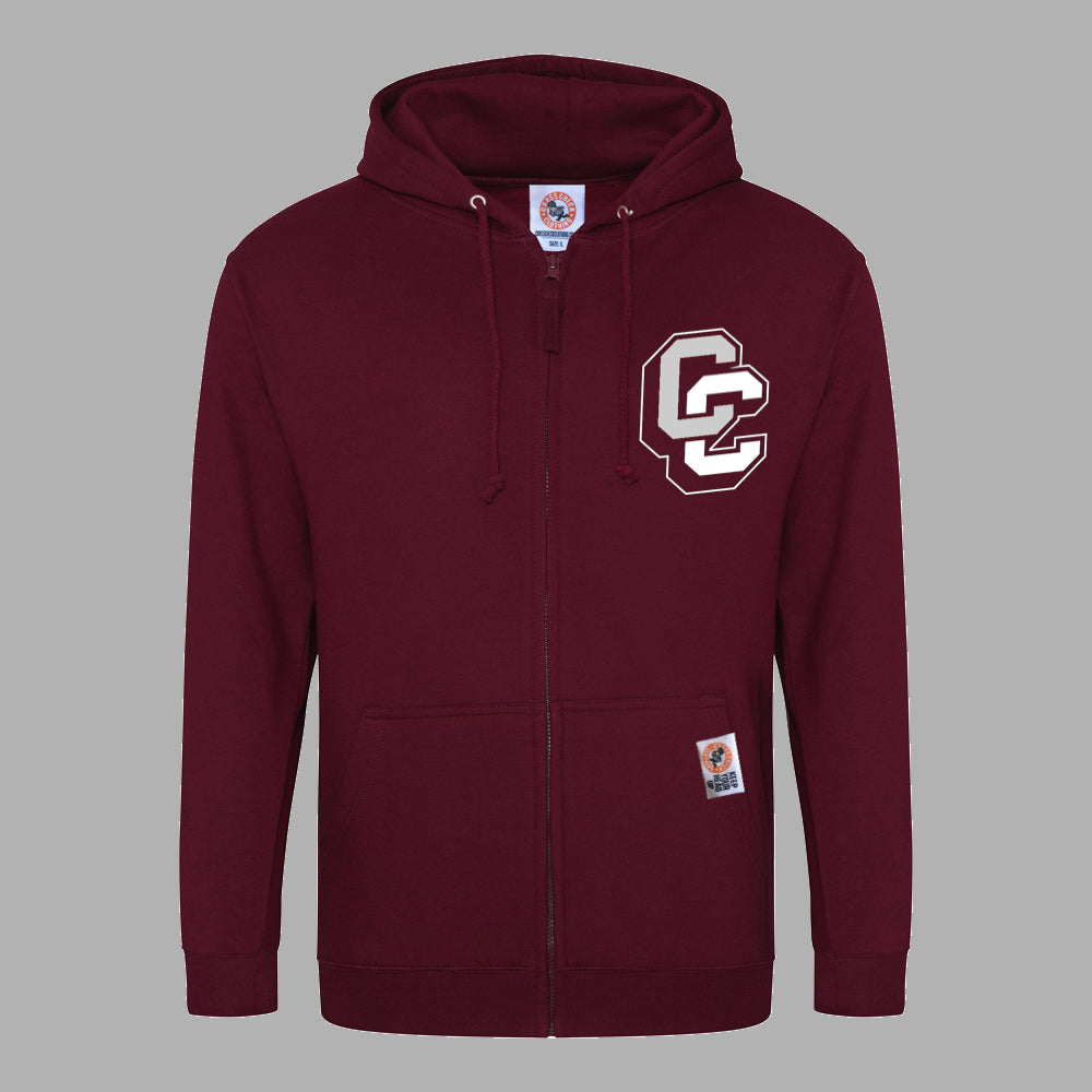 All The C's Zip-Up Burgundy – Cross Check Clothing