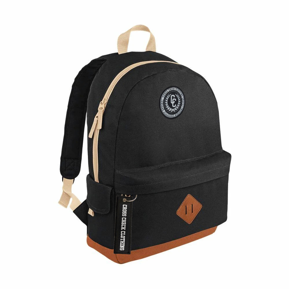 College Rucksack Black - Cross Check Clothing
